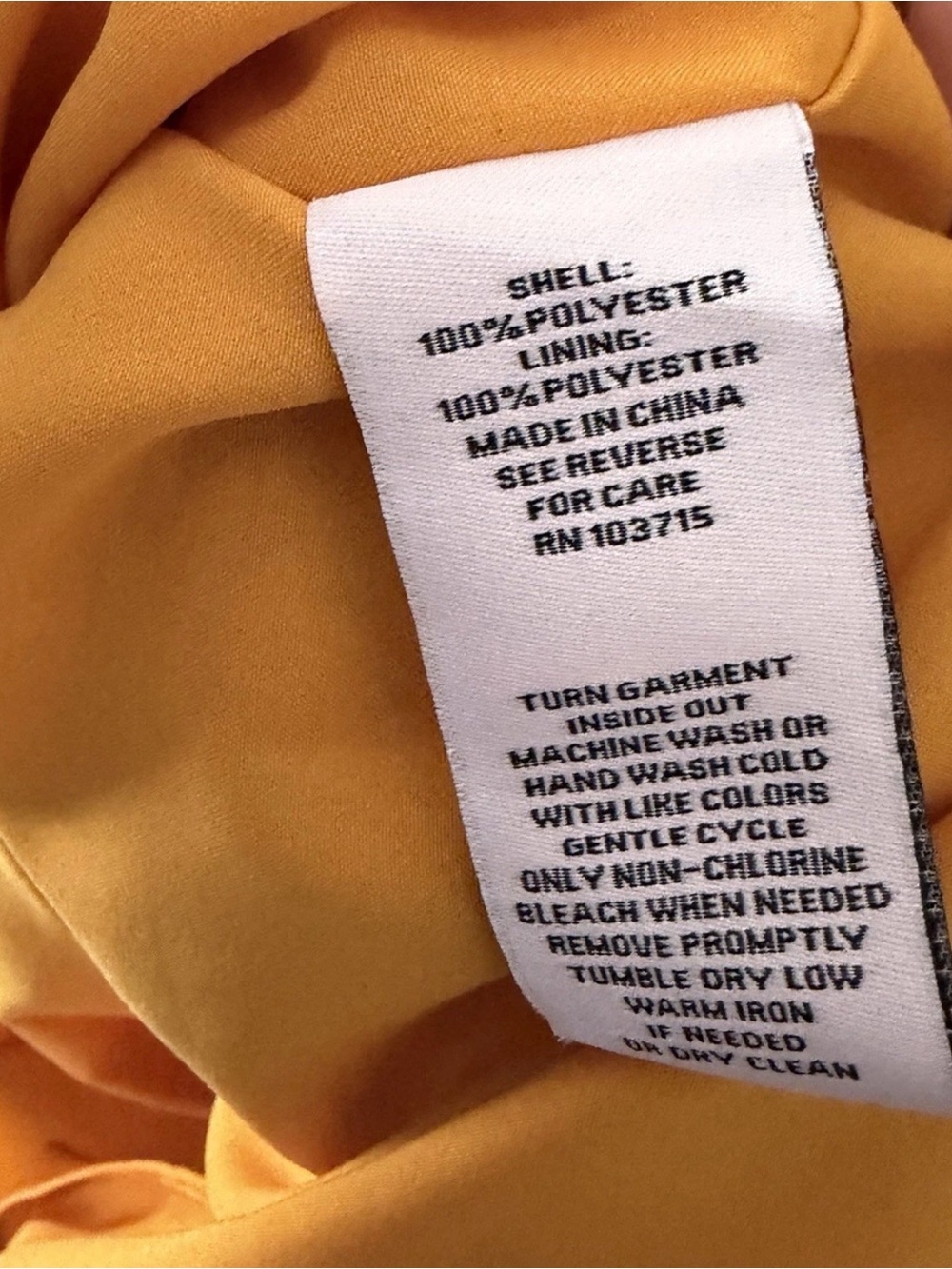 Nanette Lepore Mustard Floral Tie-Neck Dress - Picture 7 of 7